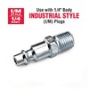 Primefit Industrial Brass Coupler 1/4" x 3/8" Push Lock Hose Barb, 10PCS IC1438PB6-B10-P